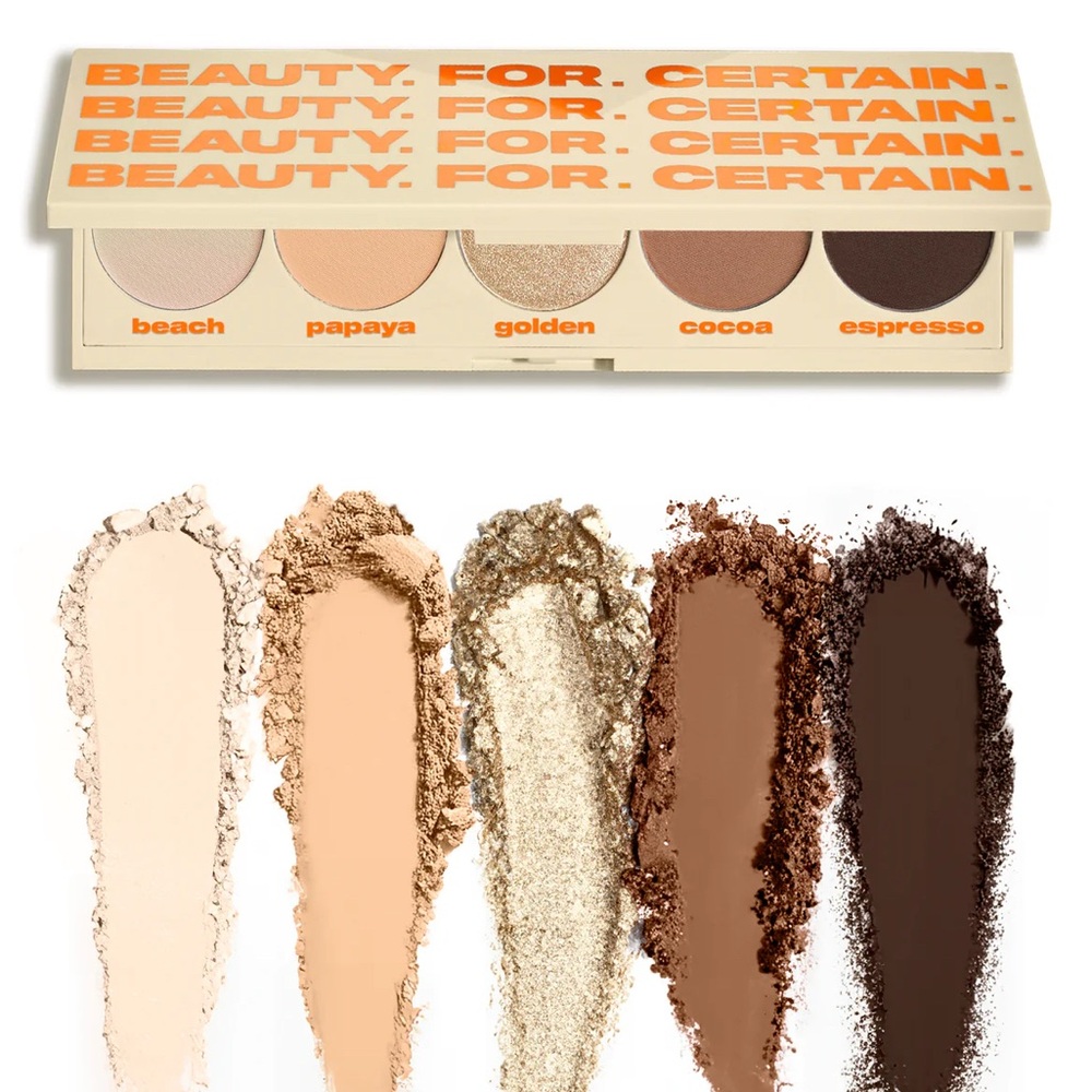 Eyeshadow Palette - Beach, Papaya, Golden, Cocoa, Espresso